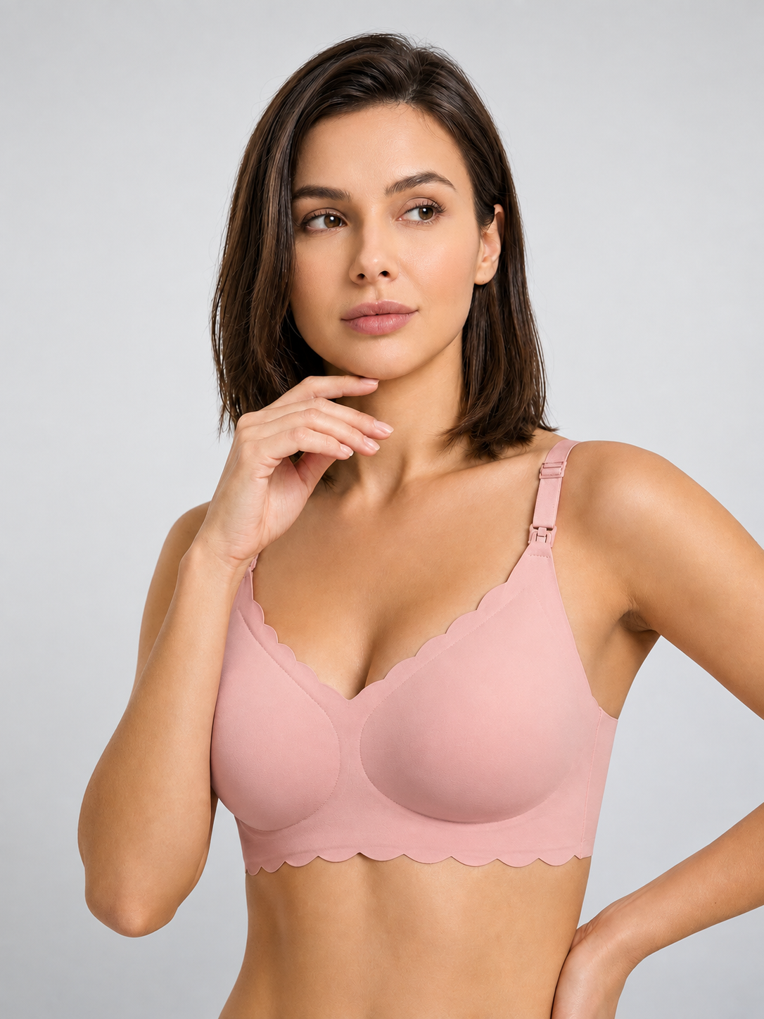 Nursing Bra Seamless Wireless with Removable 3D Pads