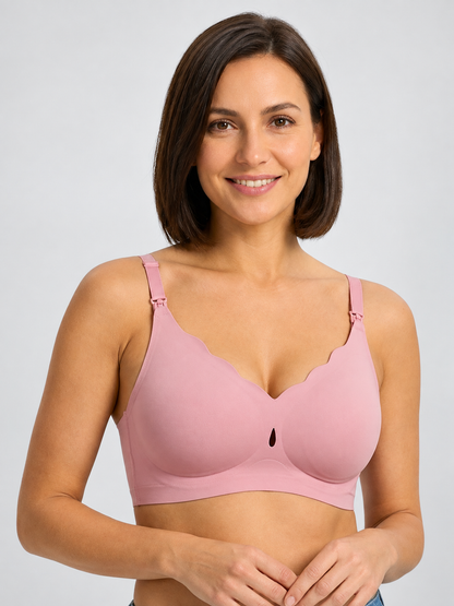 Nursing Bra Seamless Wireless with Vented Molded Cups