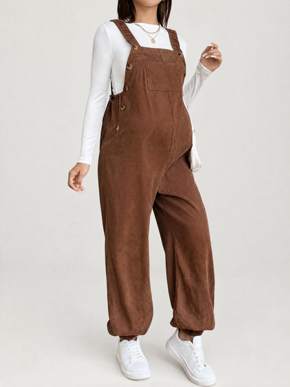 Overalls Maternity Long with Adjustable Straps