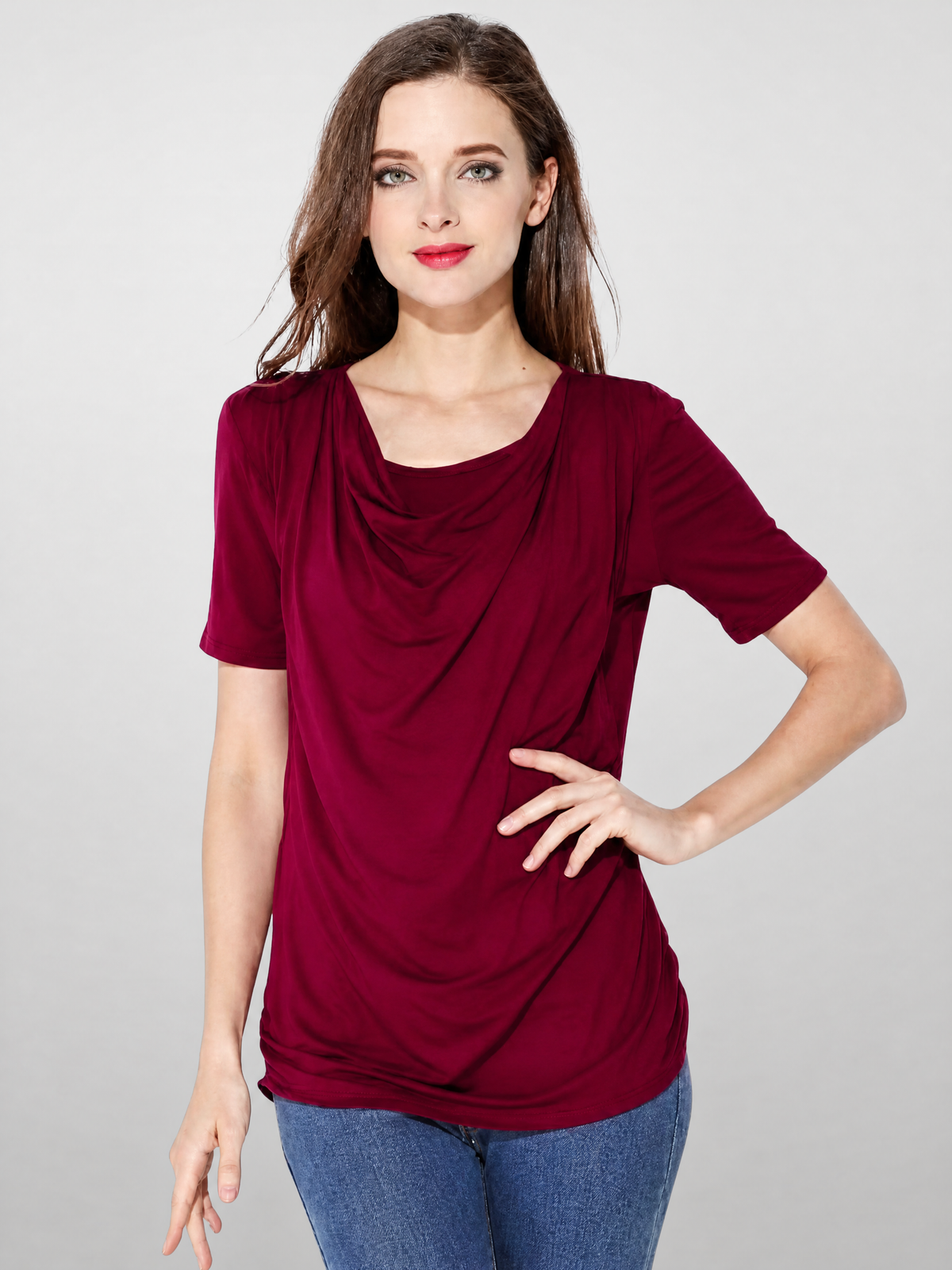 Nursing Top in Soft Modal with Side Pull-Up Access