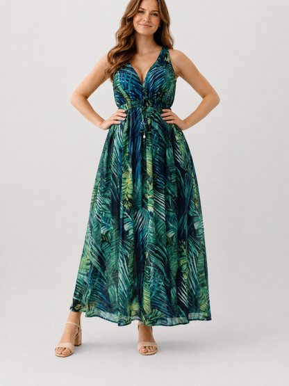 Maxi Dress Maternity Boho Floral with Empire Waist